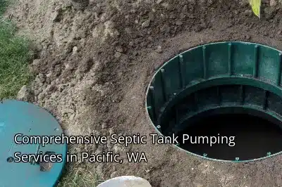 Comprehensive Septic Tank Pumping Services in Pacific, WA