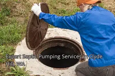 Expert Septic Pumping Services in Clyde Hill, WA