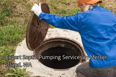 Expert Septic Pumping Services in Mercer Island, WA