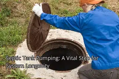 Septic Tank Pumping: A Vital Step for System Longevity