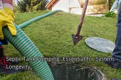 Septic Tank Pumping: Essential for System Longevity