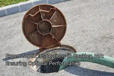 Expert Septic Inspections in Buckley, WA: Ensuring Optimal Performance