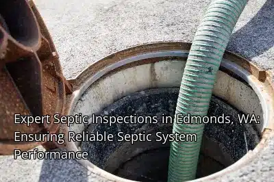 Expert Septic Inspections in Edmonds, WA: Ensuring Reliable Septic System Performance