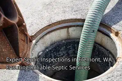Expert Septic Inspections in Fremont, WA: Ensuring Reliable Septic Services