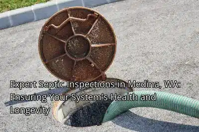 Expert Septic Inspections in Medina, WA: Ensuring Your System's Health and Longevity